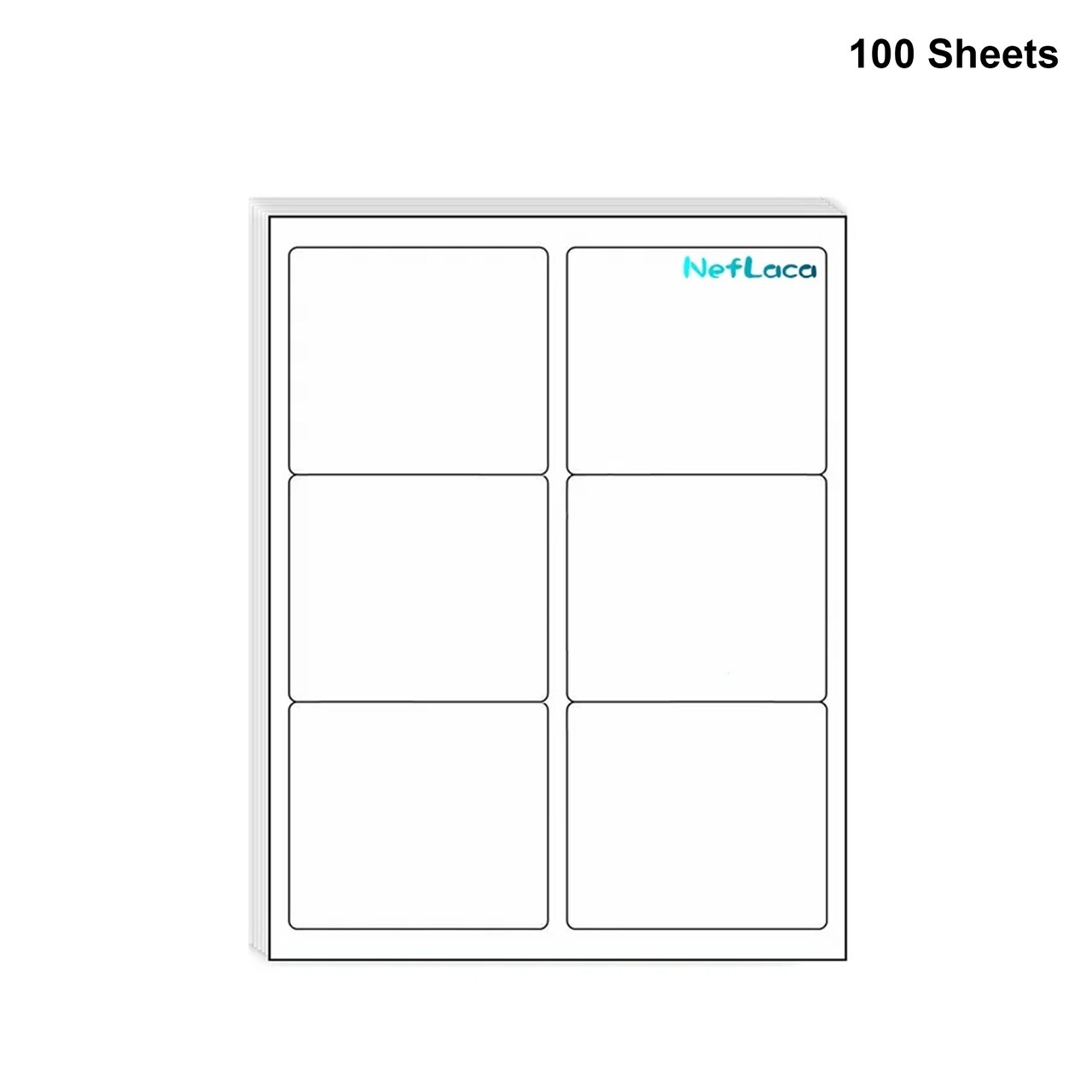Shipping Address Labels for Laser, Easy to Peel, Total 3 1/3" x 4"